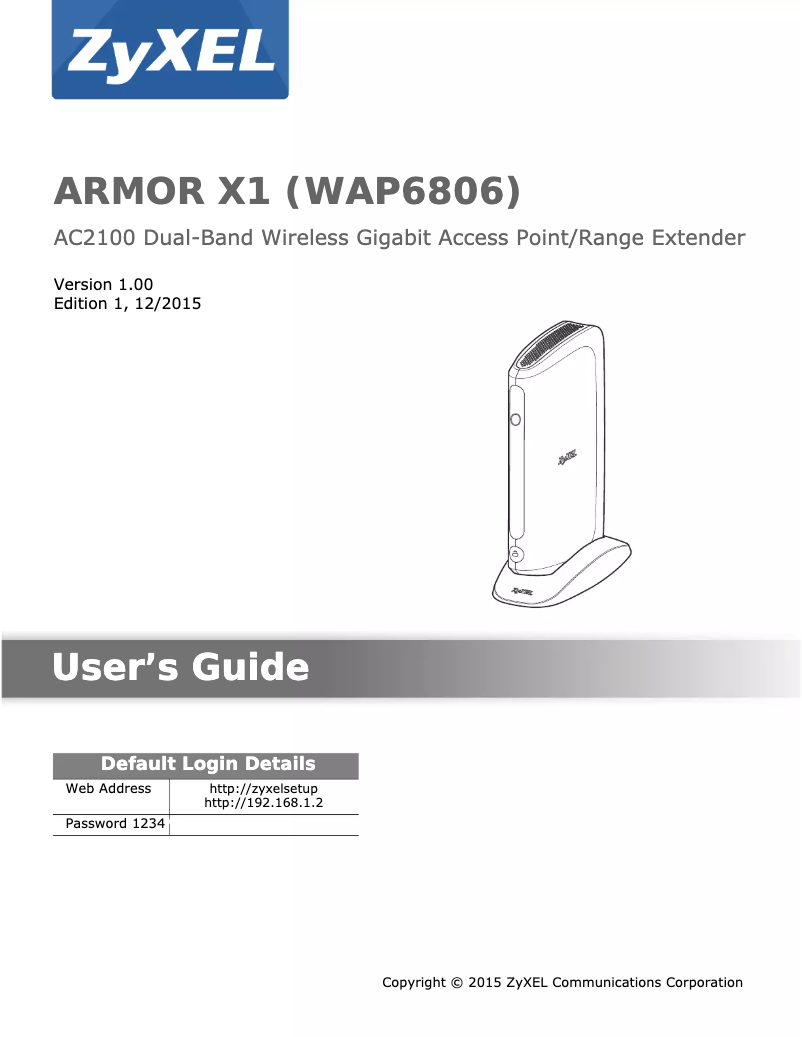 Imagen de la primera página del manual del dispositivo Armor X1