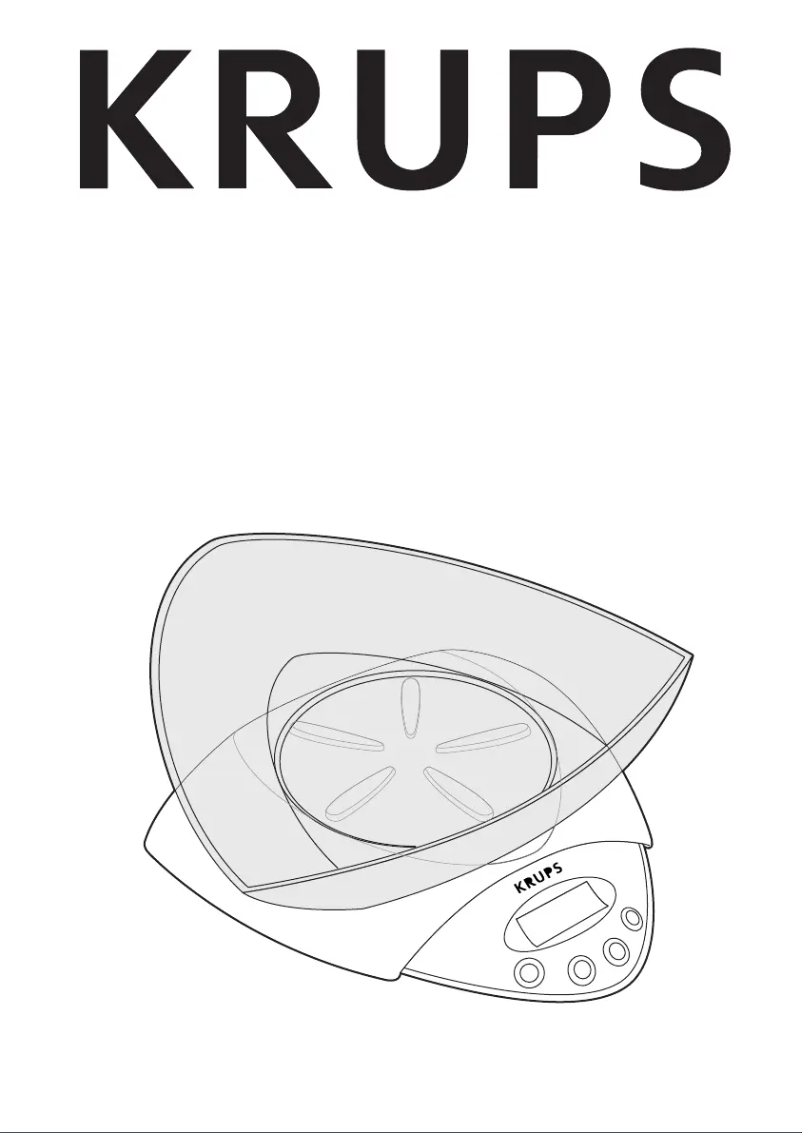 Página 1 del manual Manual de usuario Krups ScaleControl 5000 F839