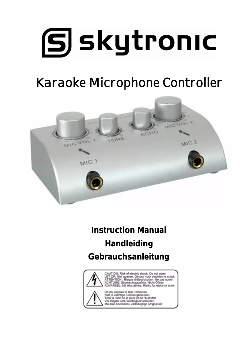 Página nº 1 - Manual de usuario Skytronic Karaoke Controller