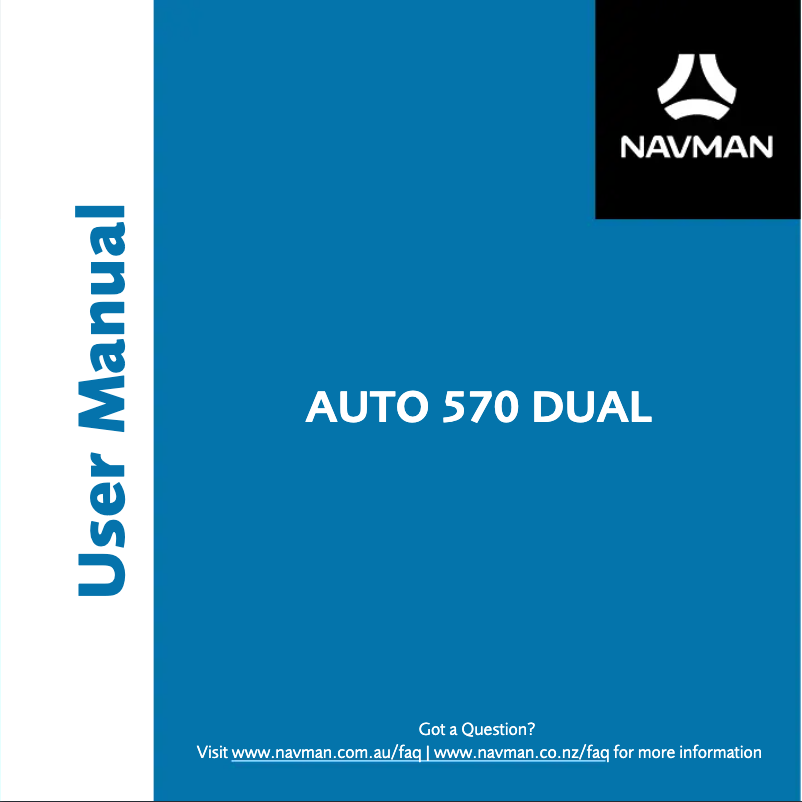 Página 1 del manual Manual de usuario Navman AUTO 570 DUAL