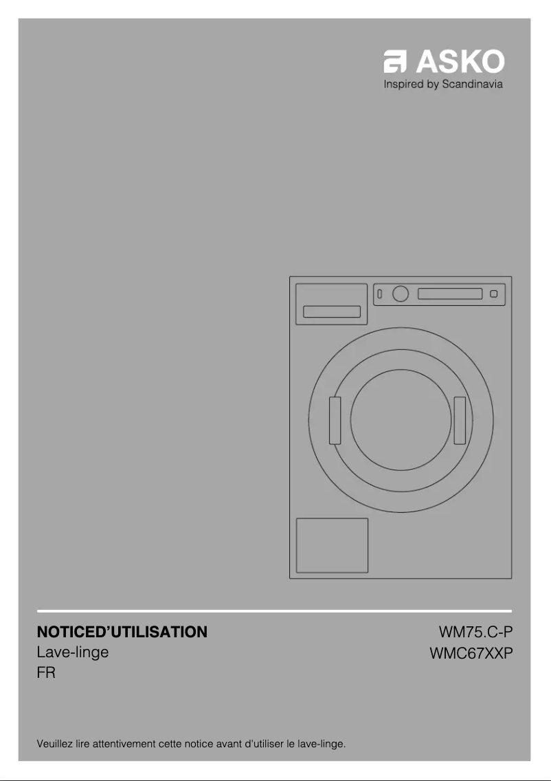 Página 1 del manual Manual de usuario Asko WMC6743PB.T