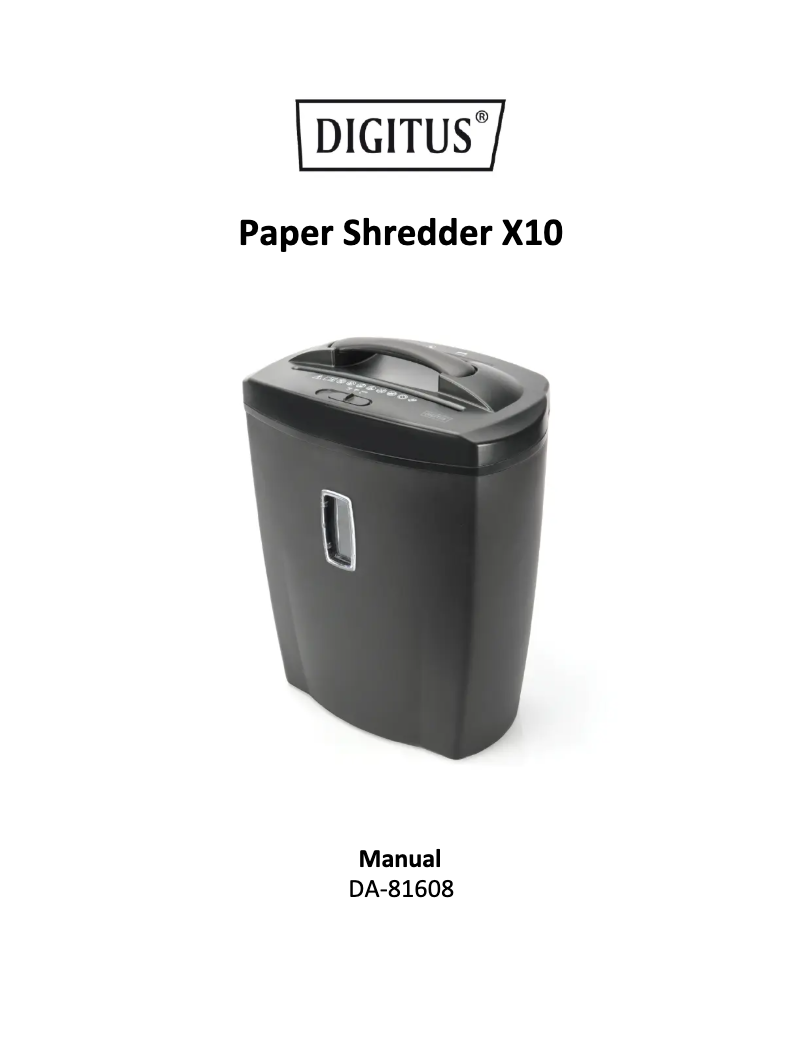 Página 1 del manual Manual de instrucciones Digitus DA-81608