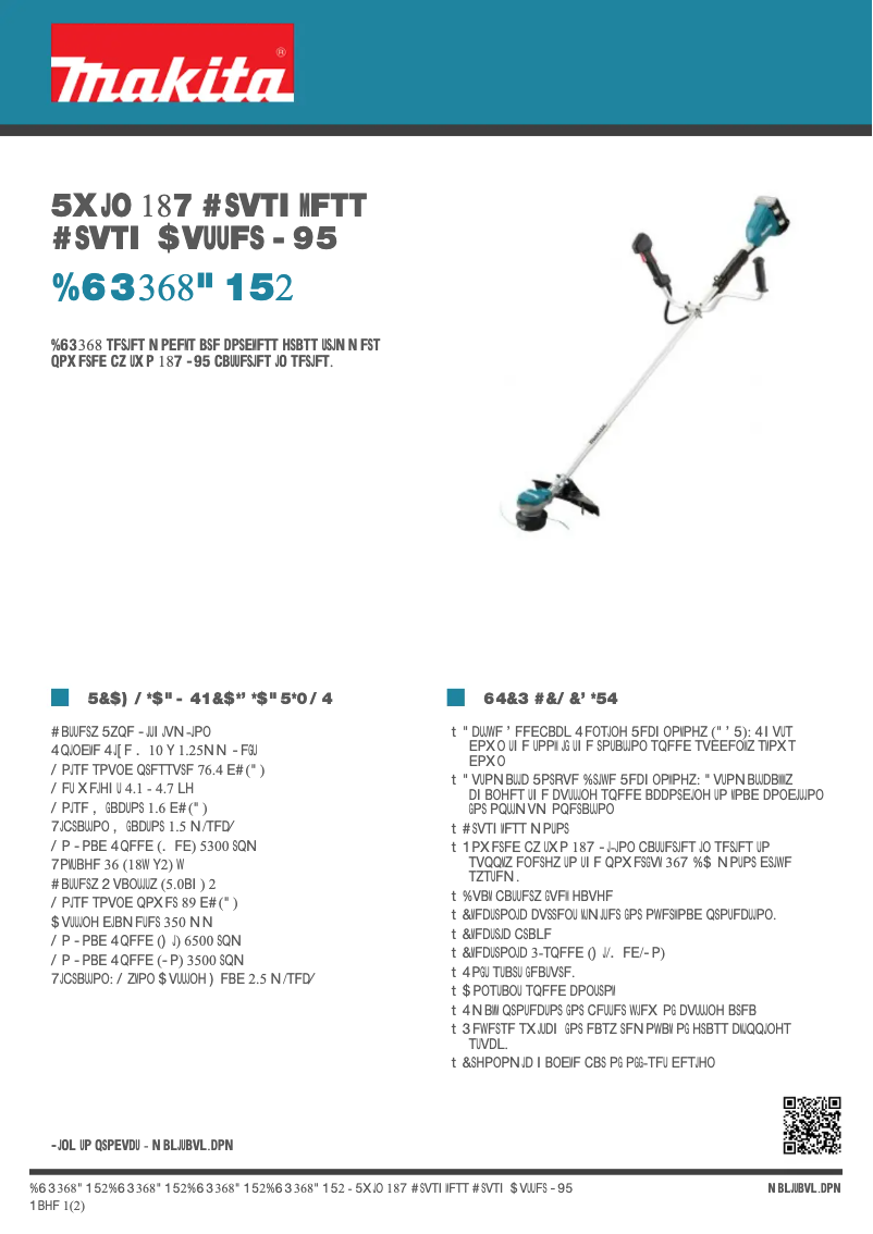 Imagen de la primera página del manual del dispositivo DUR368APT2