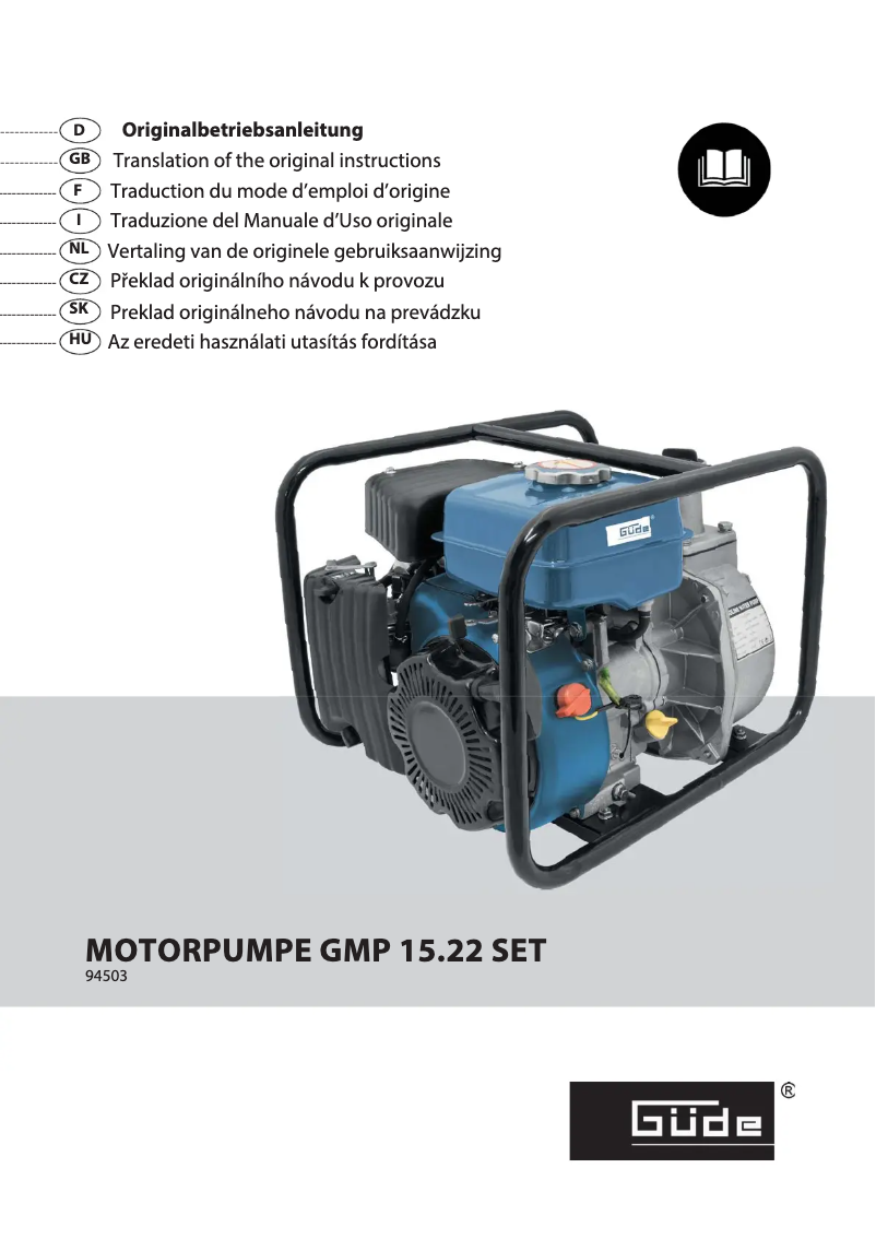 Imagen de la primera página del manual del dispositivo t GMP 15.22
