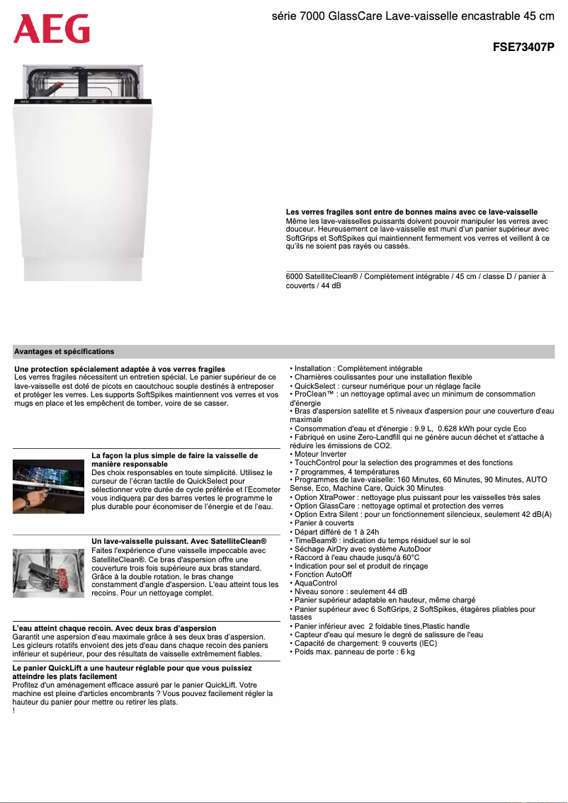 Imagen de la primera página del manual del dispositivo FSE73407P