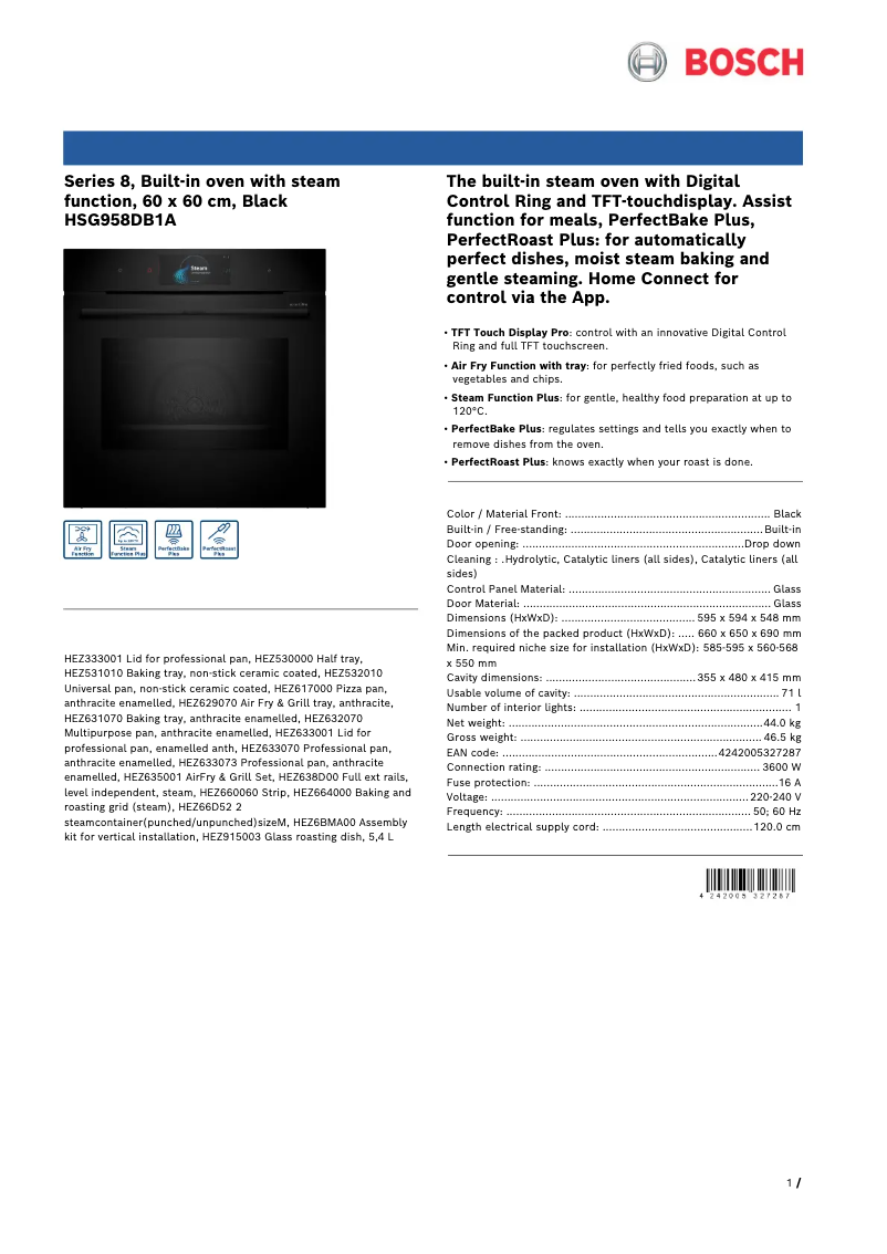 Imagen de la primera página del manual del dispositivo HNG978QB1