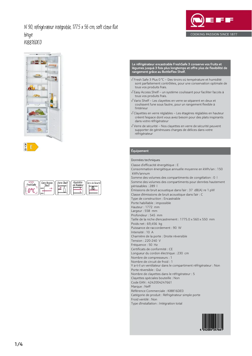 Imagen de la primera página del manual del dispositivo KI8816DE0
