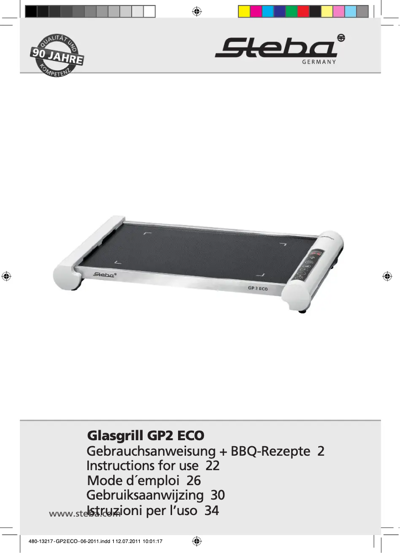 Página nº 1 - Manual de usuario Steba GP2 ECO