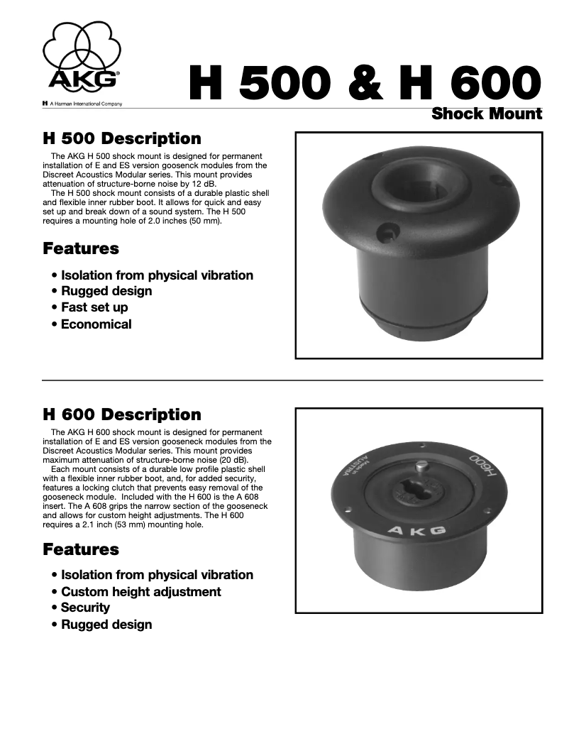 Imagen de la primera página del manual del dispositivo H500