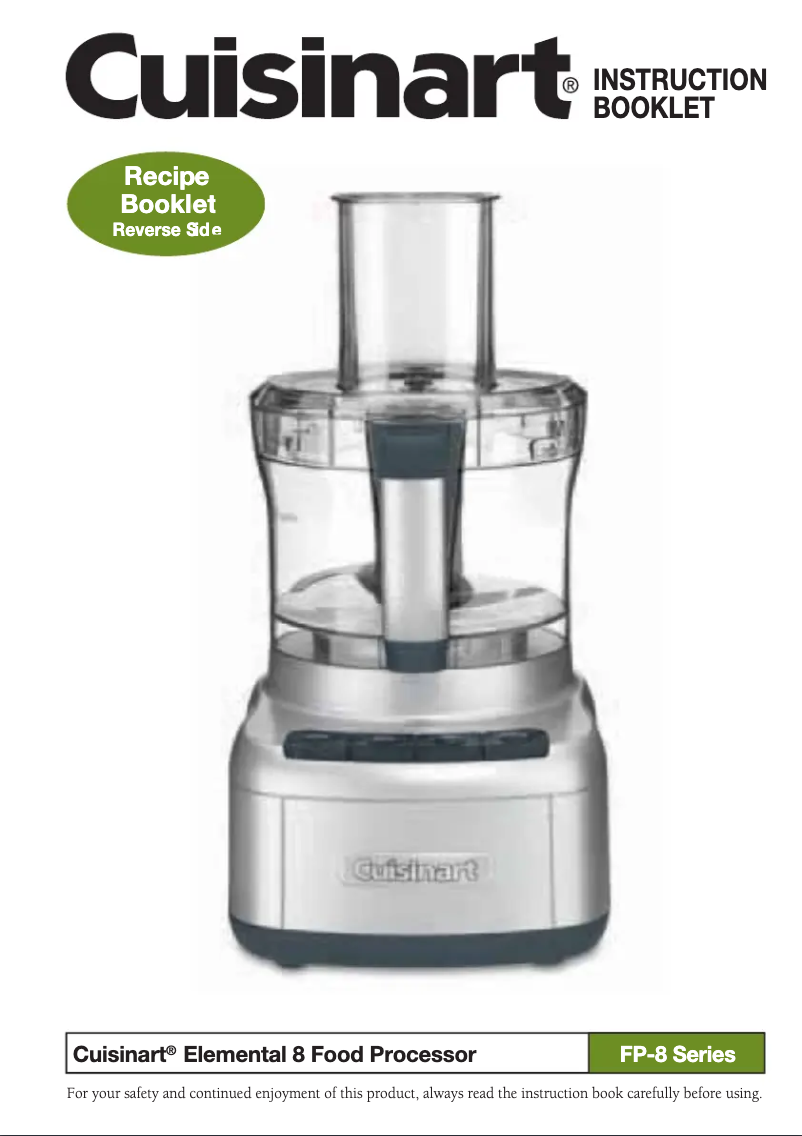 Imagen de la primera página del manual del dispositivo Elemental 8 FP-8