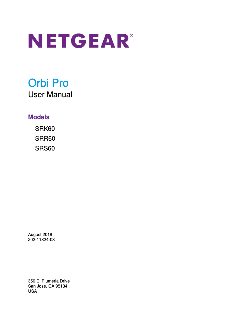 Página 1 del manual Manual de usuario Netgear SRS60