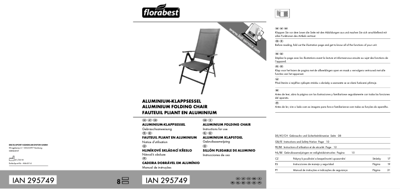 Página 1 del manual Manual de usuario Florabest IAN 295749