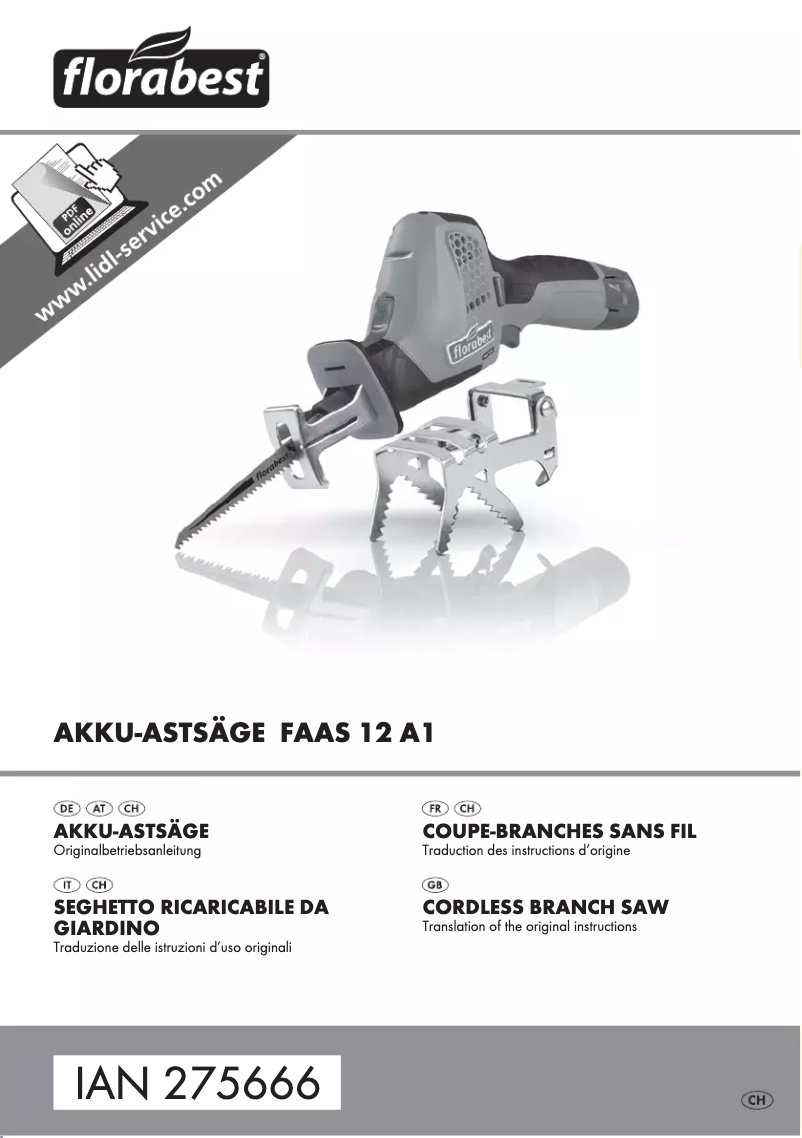 Imagen de la primera página del manual del dispositivo AAS 12 A1