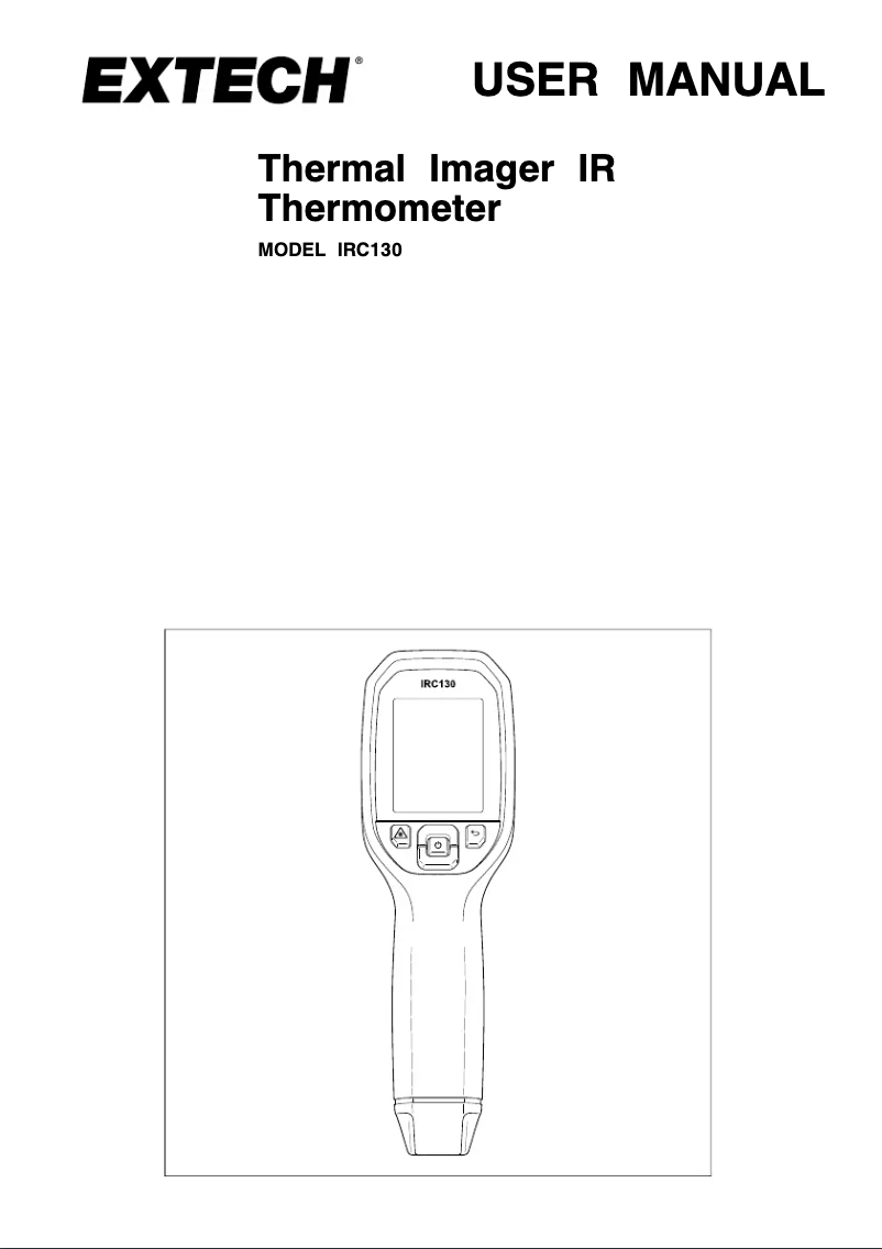 Imagen de la primera página del manual del dispositivo IR130