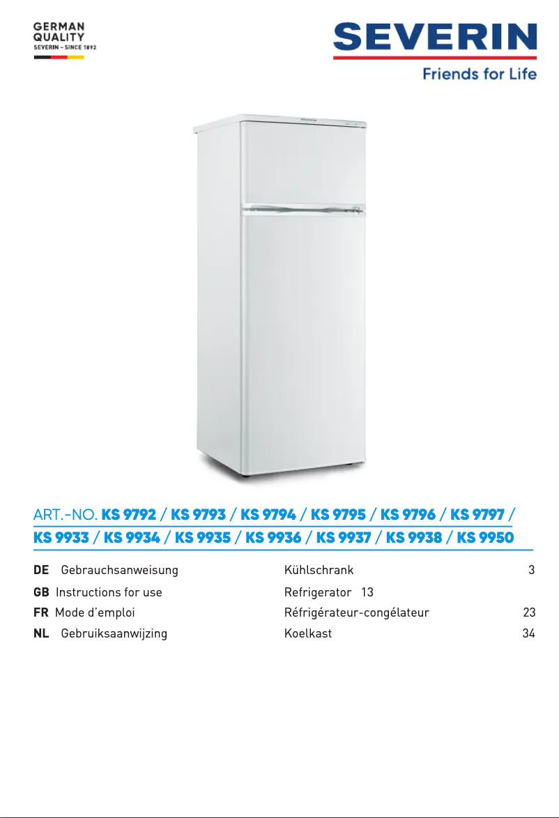 Imagen de la primera página del manual del dispositivo KS 9793