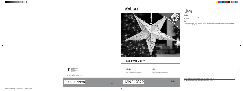 Imagen de la primera página del manual del dispositivo IAN 113329