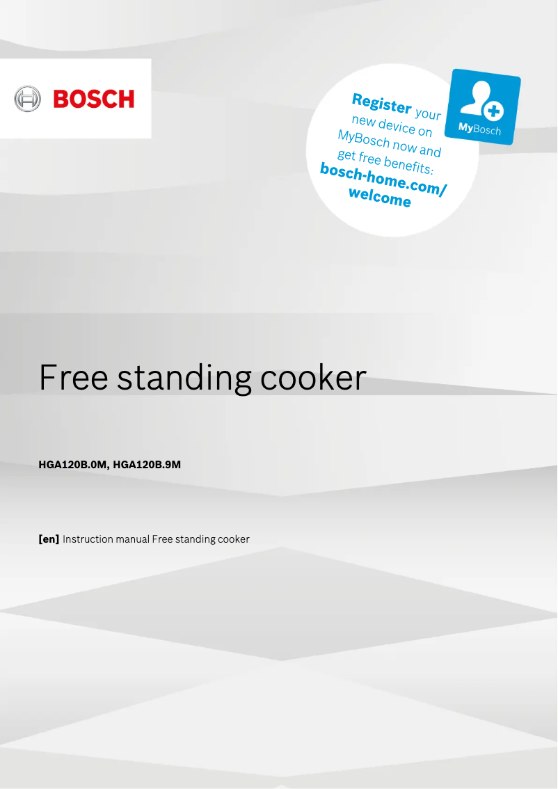 Página nº 1 - Manual de usuario Bosch HGA120B50M