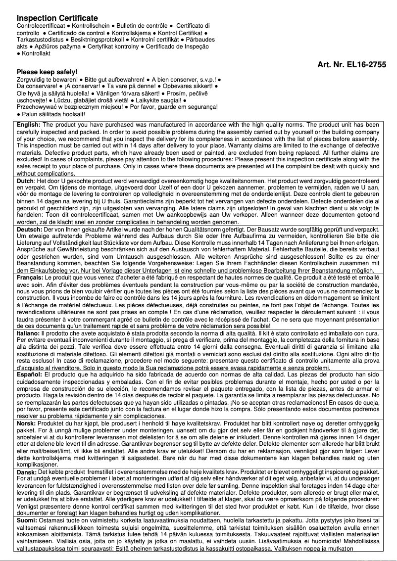 Página 1 del manual Manual de usuario Palmako Dan