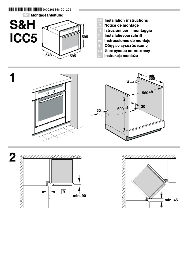 Imagen de la primera página del manual del dispositivo B46W74N0