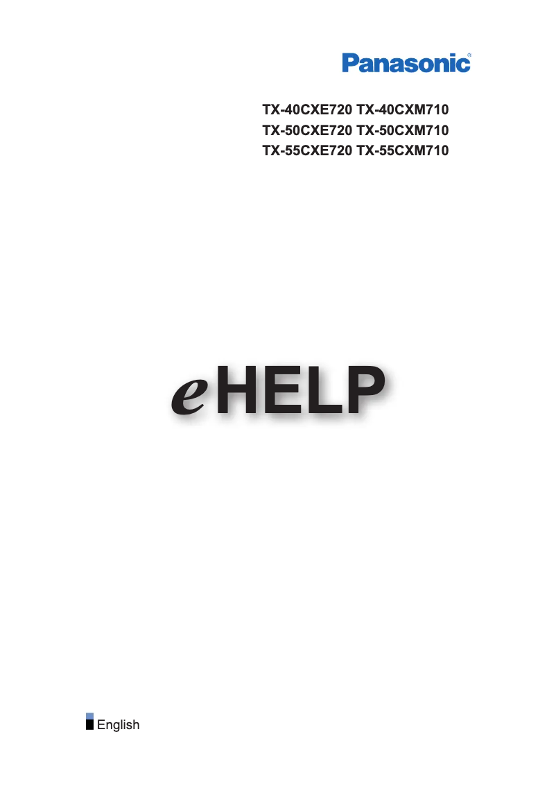 Página nº 1 - Manual de usuario Panasonic Viera TX-55CXM710