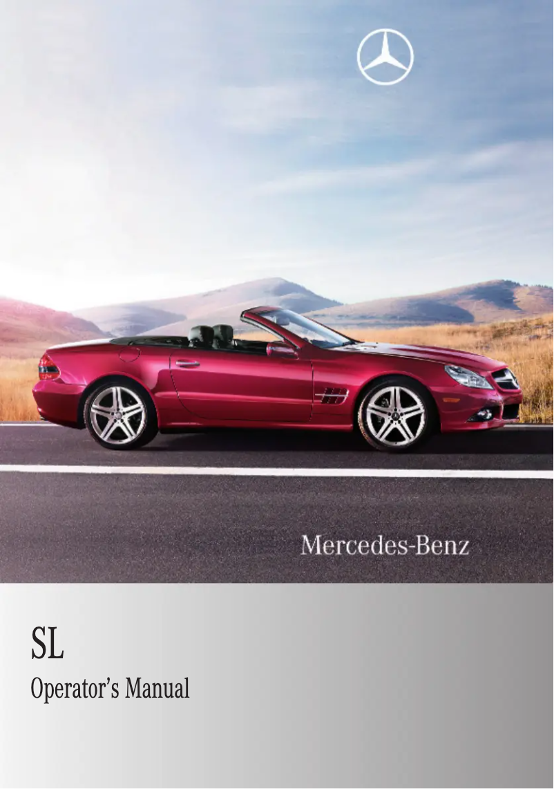 Página 1 del manual Manual de usuario Mercedes-Benz SL-Class (2012)
