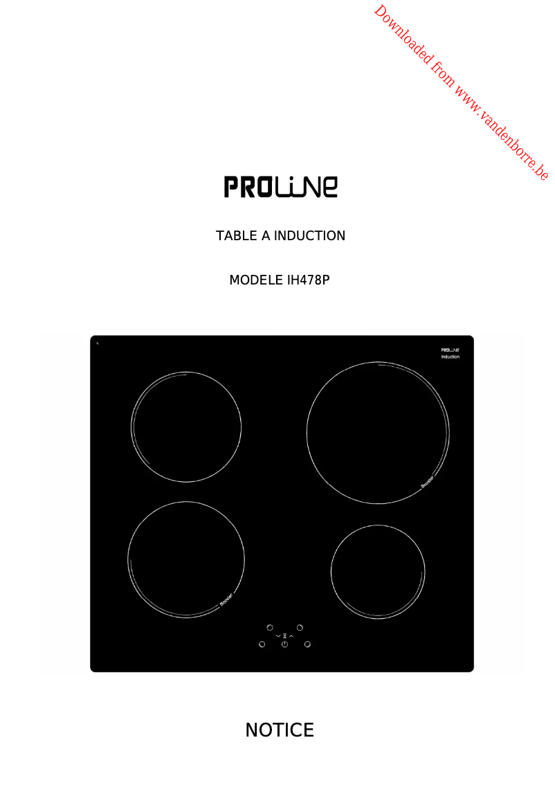 Imagen de la primera página del manual del dispositivo IH 478 P