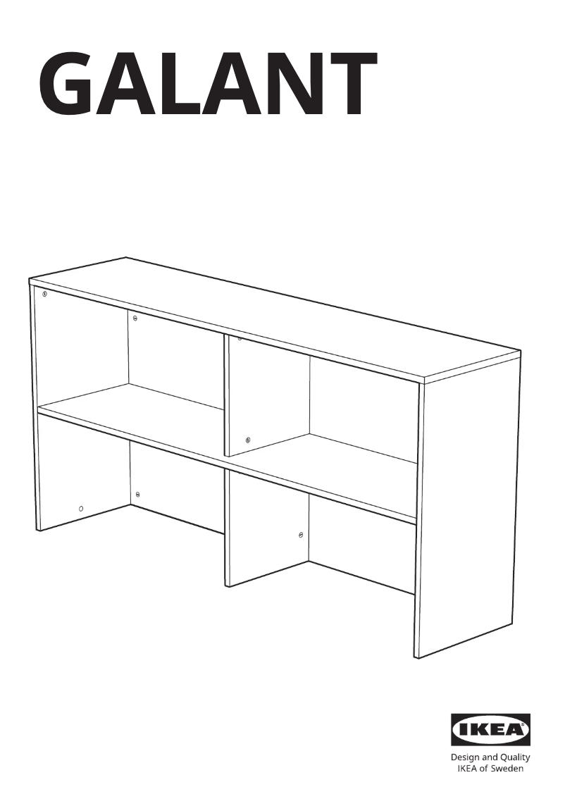 Página 1 del manual Manual de usuario Ikea GALANT 402.115.95