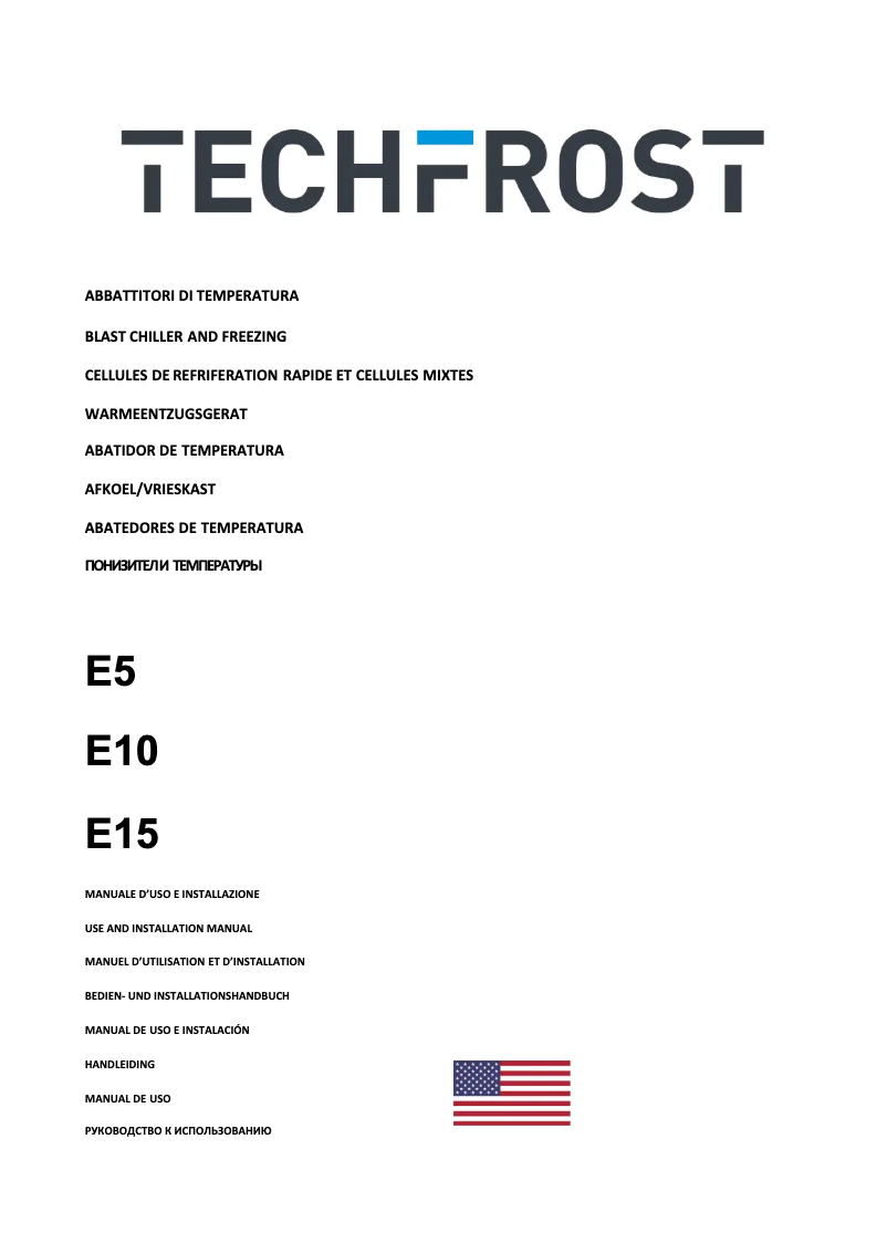 Página 1 del manual Manual de usuario Techfrost E15