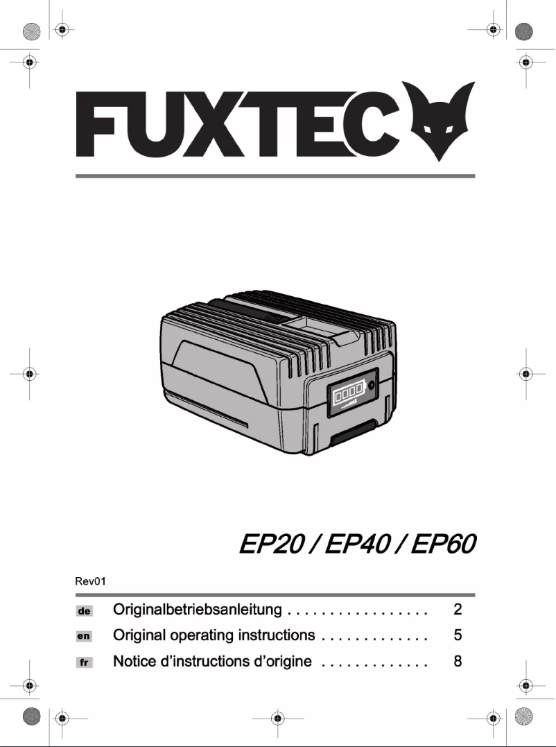Página nº 1 - Manual de usuario Fuxtec EP90