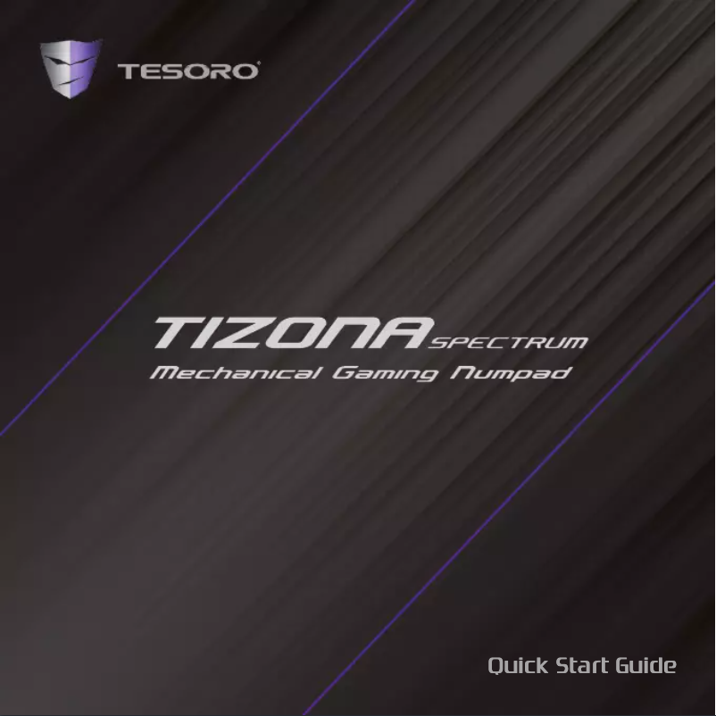 Imagen de la primera página del manual del dispositivo Tizona Spectrum