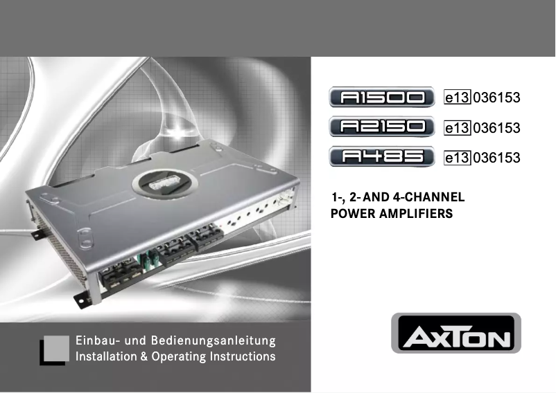 Imagen de la primera página del manual del dispositivo A485