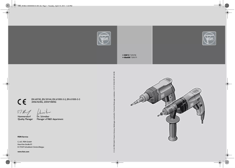 Imagen de la primera página del manual del dispositivo ASse 636