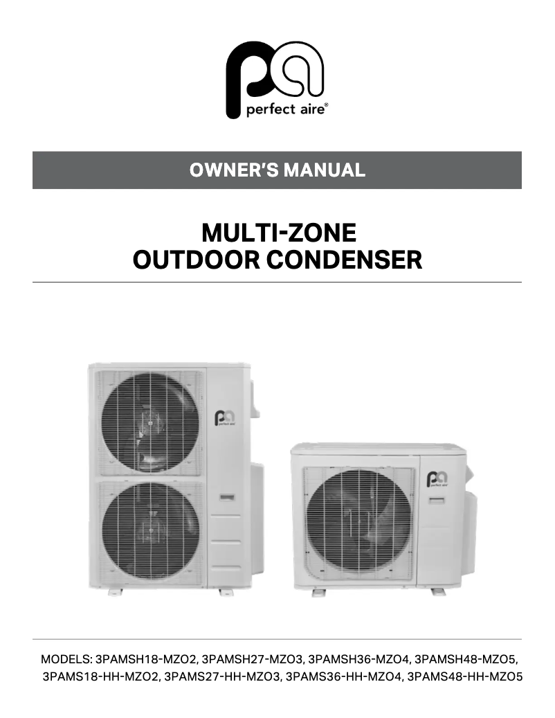 Imagen de la primera página del manual del dispositivo 3PAMSH36-MZO4