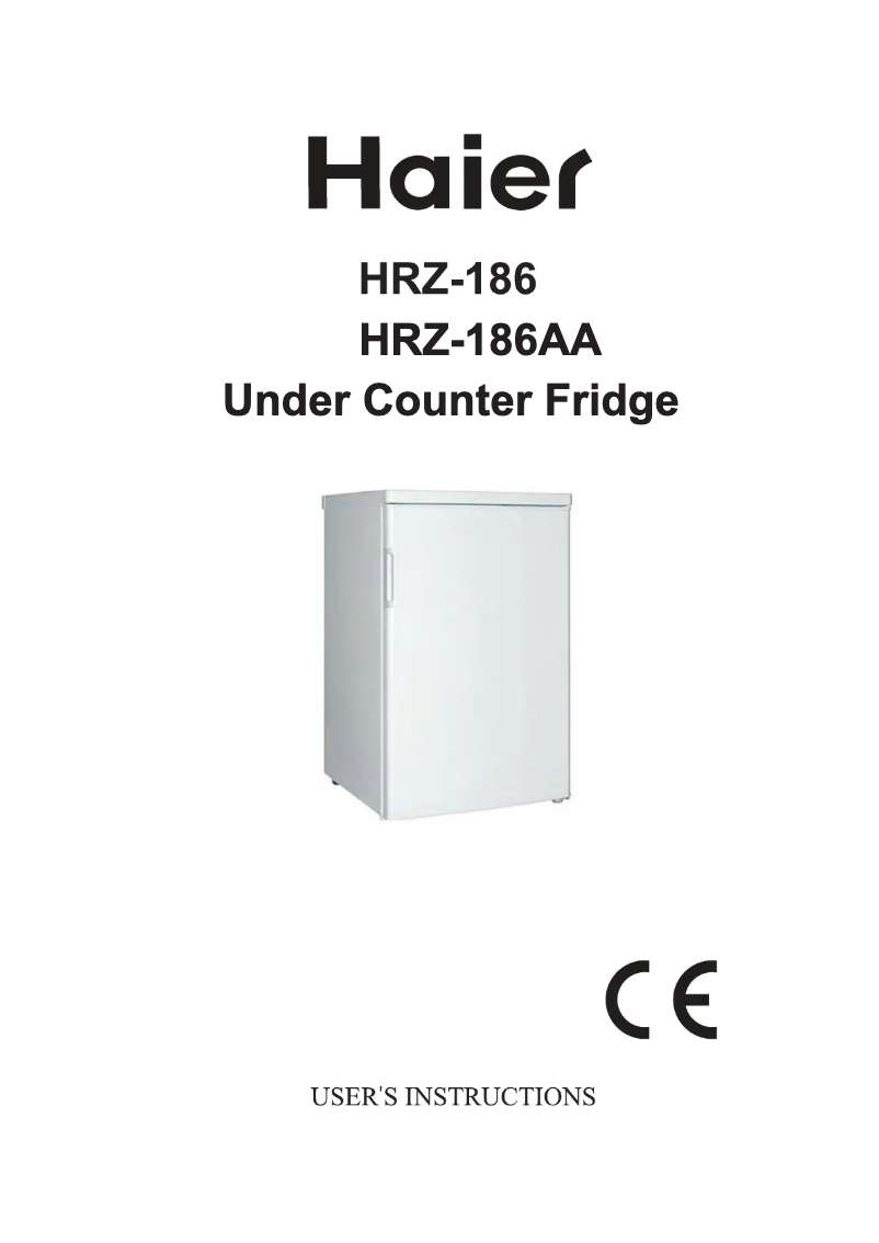 Página 1 del manual Manual de usuario Haier HRZ-186AA