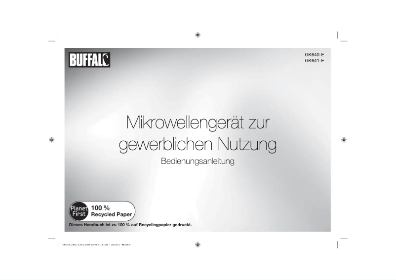 Página 1 del manual Manual de usuario Buffalo GK640-E