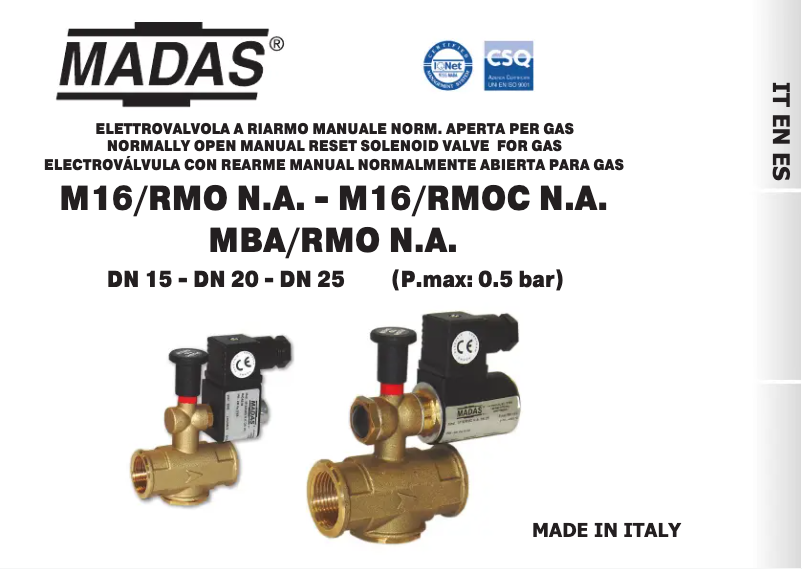 Página 1 del manual Manual de usuario Vemer VALV-12NA