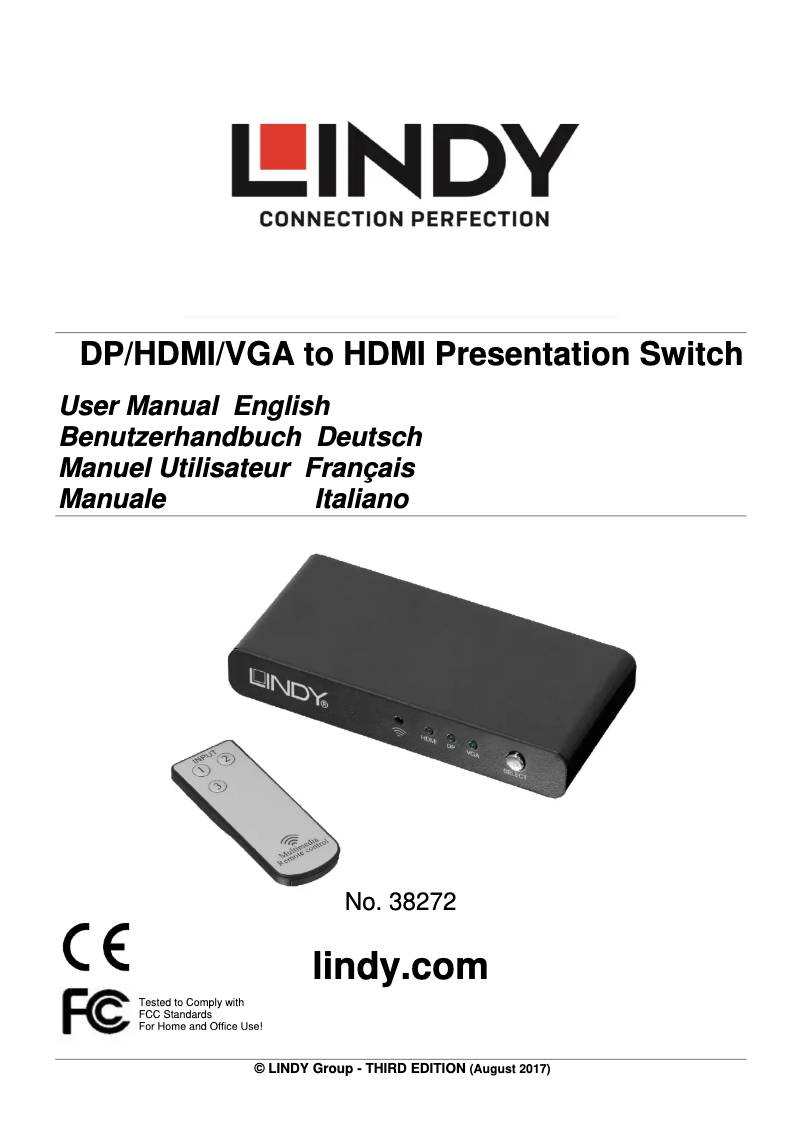 Imagen de la primera página del manual del dispositivo 38272