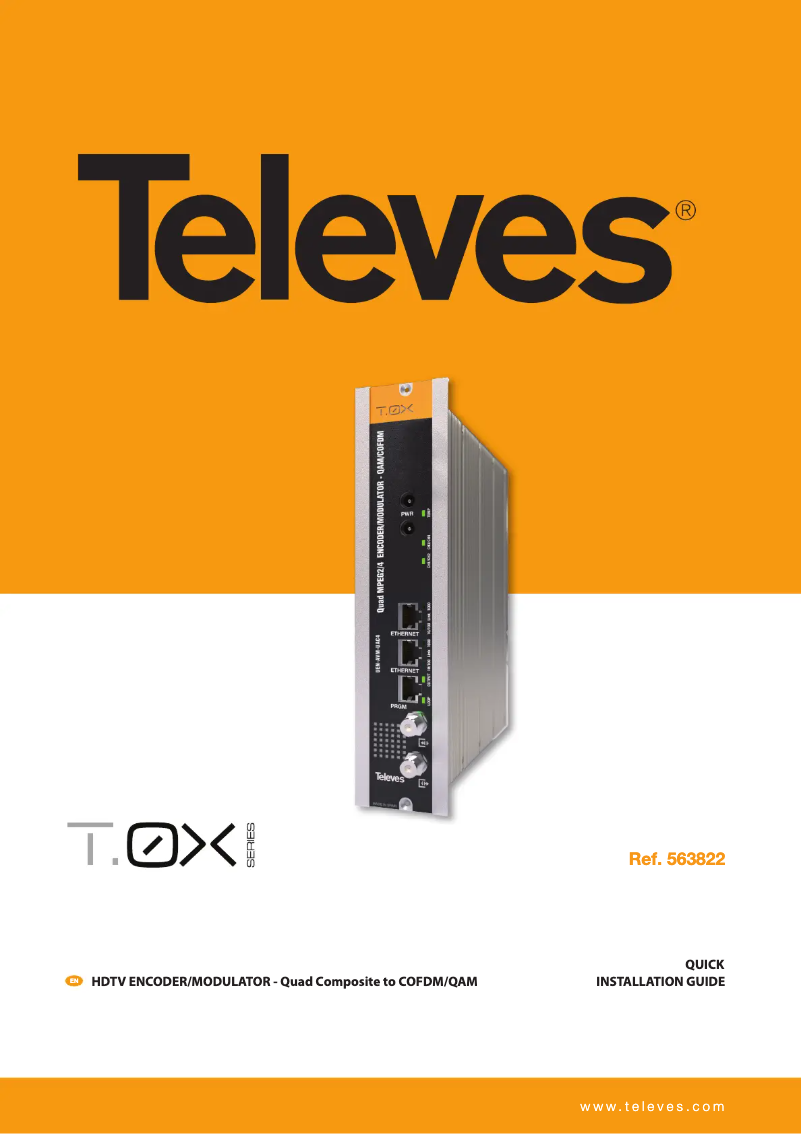 Página 1 del manual Manual de usuario Televes T.0X QUAD 563822