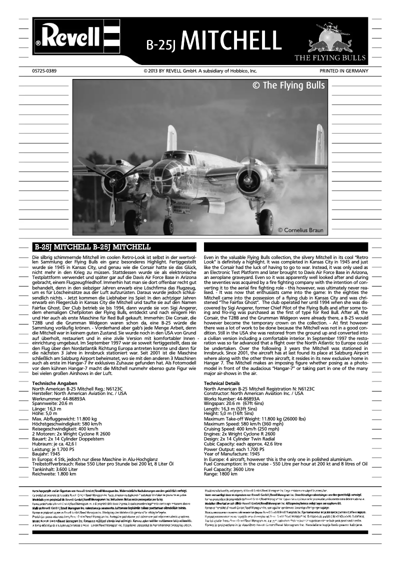 Página 1 del manual Manual de usuario Revell Gift-Set B-25J