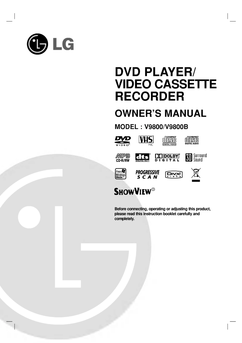 Imagen de la primera página del manual del dispositivo V9851QP1M