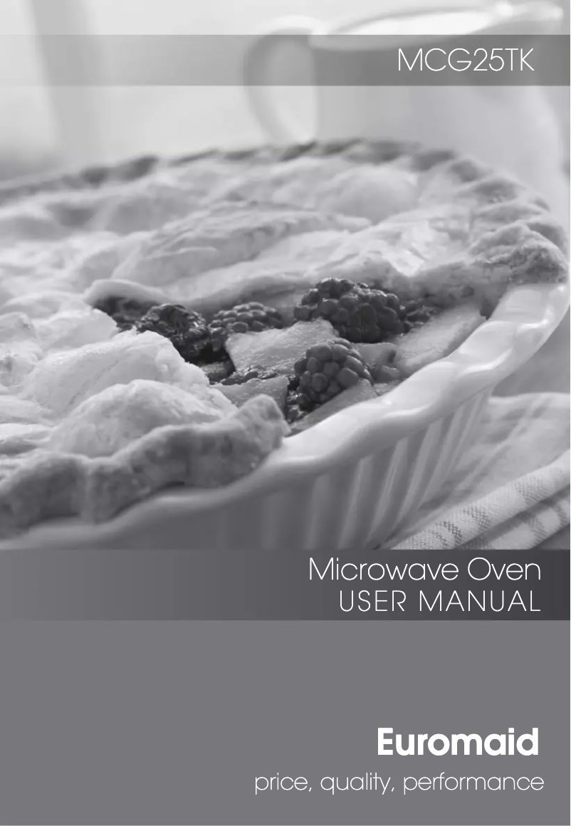 Imagen de la primera página del manual del dispositivo MCG25TK