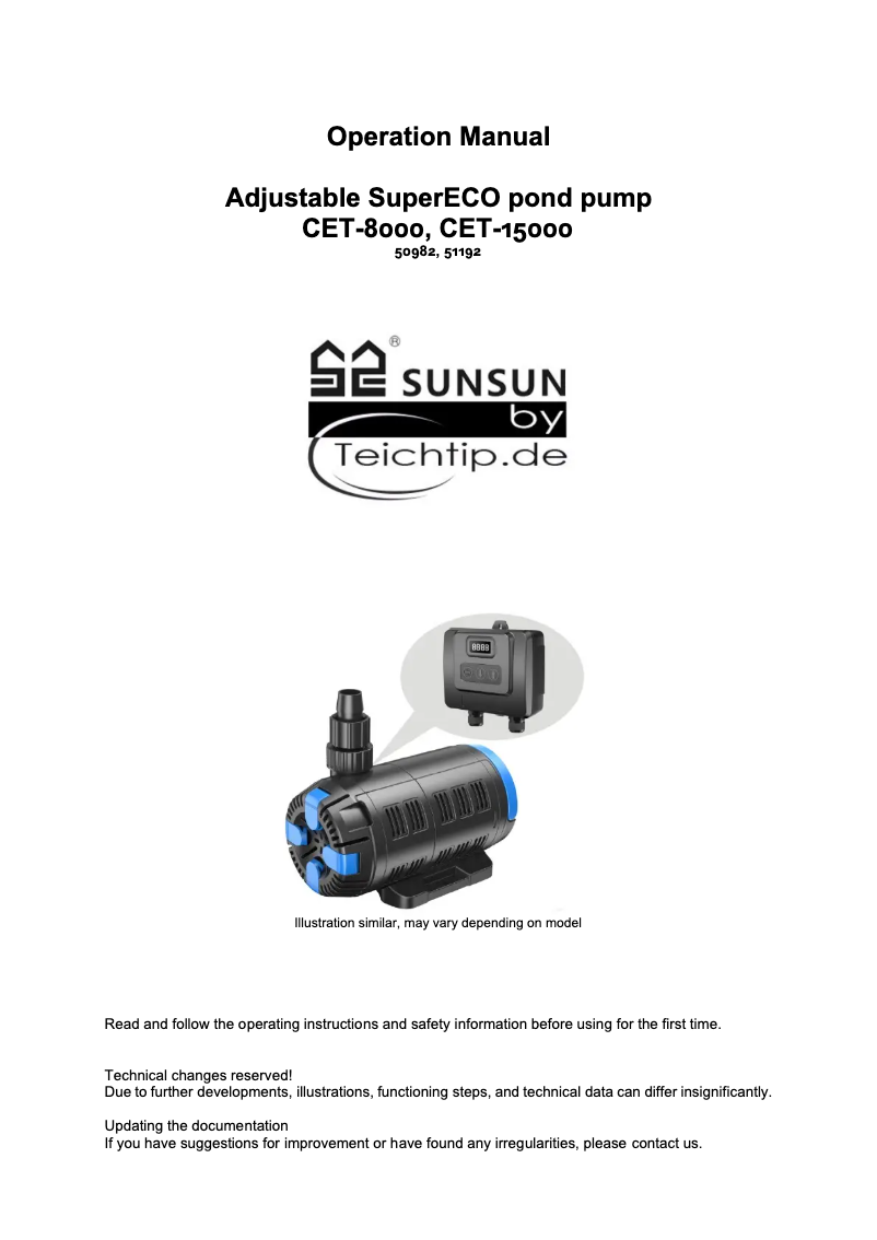 Imagen de la primera página del manual del dispositivo 50982