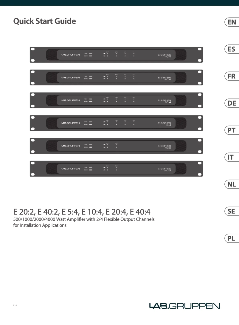 Imagen de la primera página del manual del dispositivo E 20:4