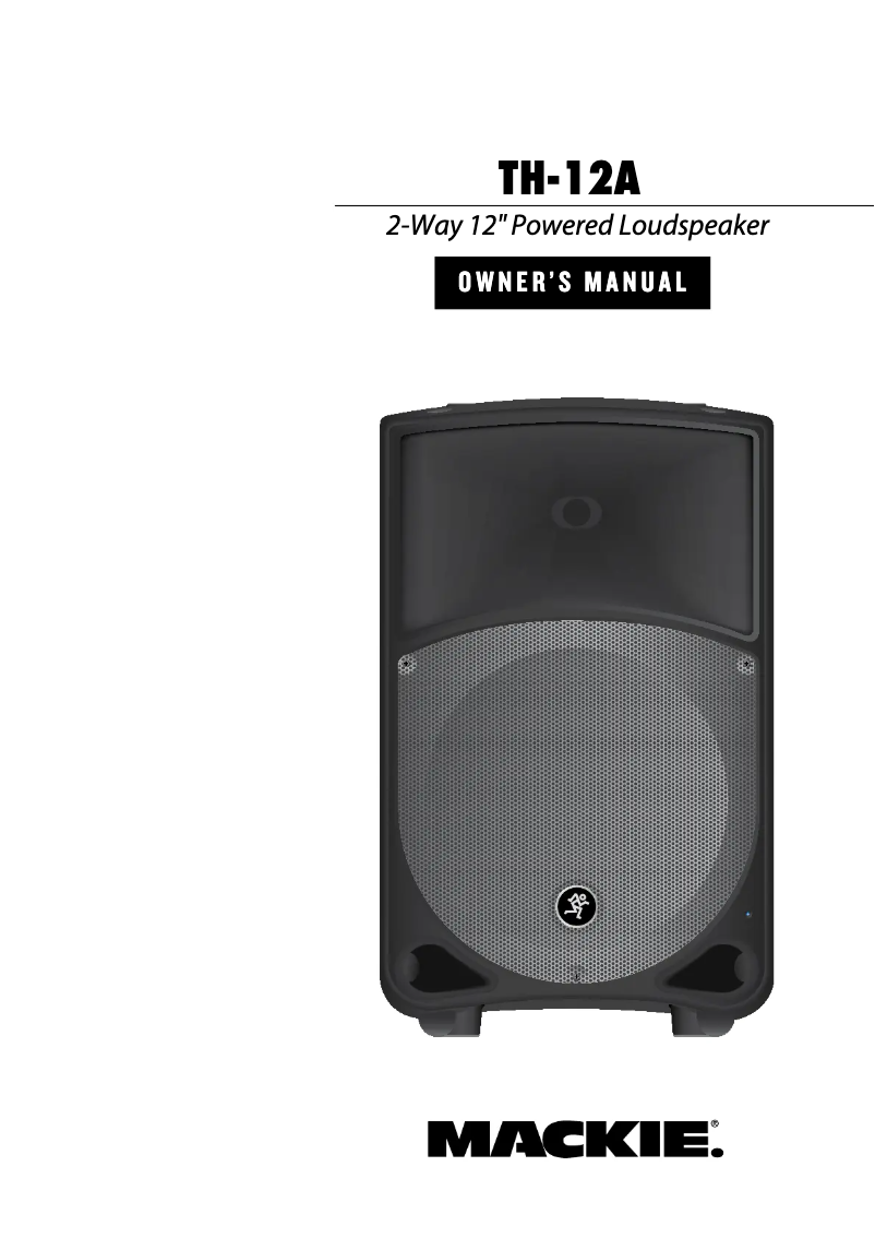 Imagen de la primera página del manual del dispositivo TH-12A