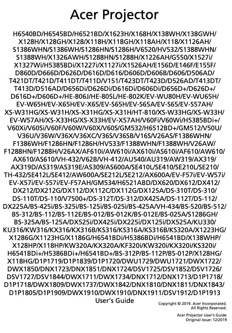 Página nº 1 - Manual de usuario Acer D606D Plus