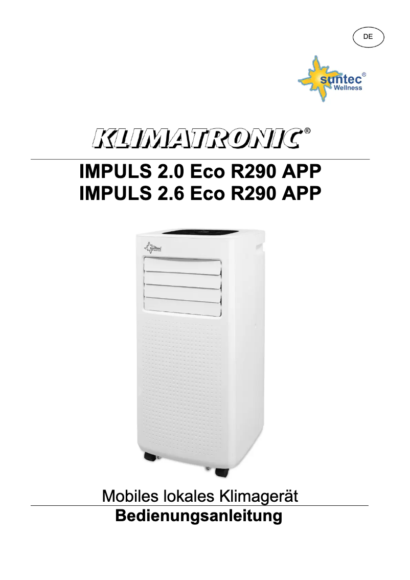 Imagen de la primera página del manual del dispositivo Impuls 2.0 Eco R290 App