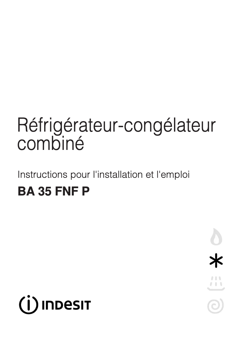 Imagen de la primera página del manual del dispositivo BA 35 FNF P (FR)