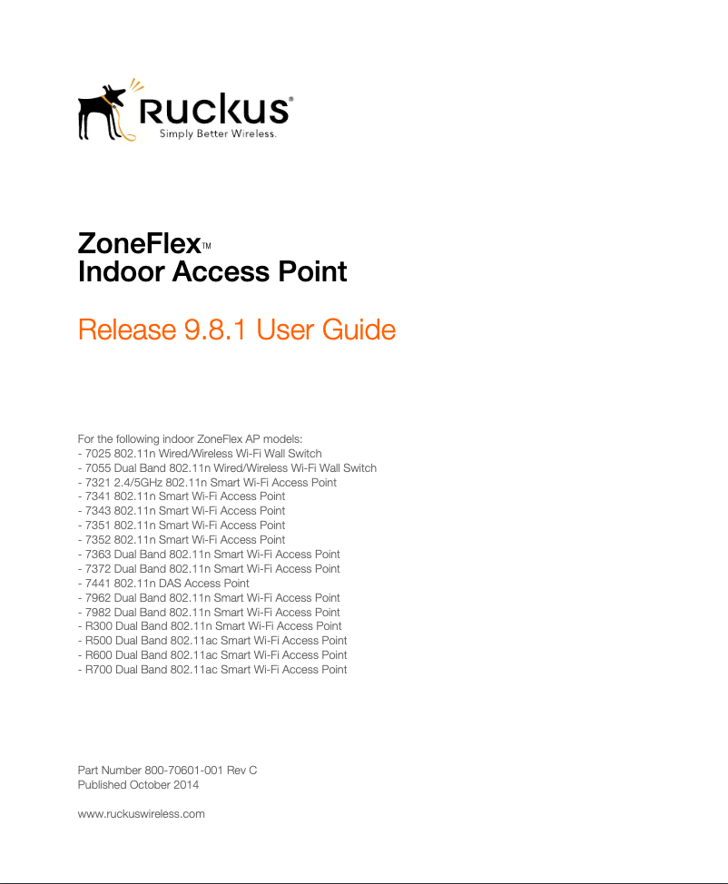 Imagen de la primera página del manual del dispositivo NXA-WAP-R500