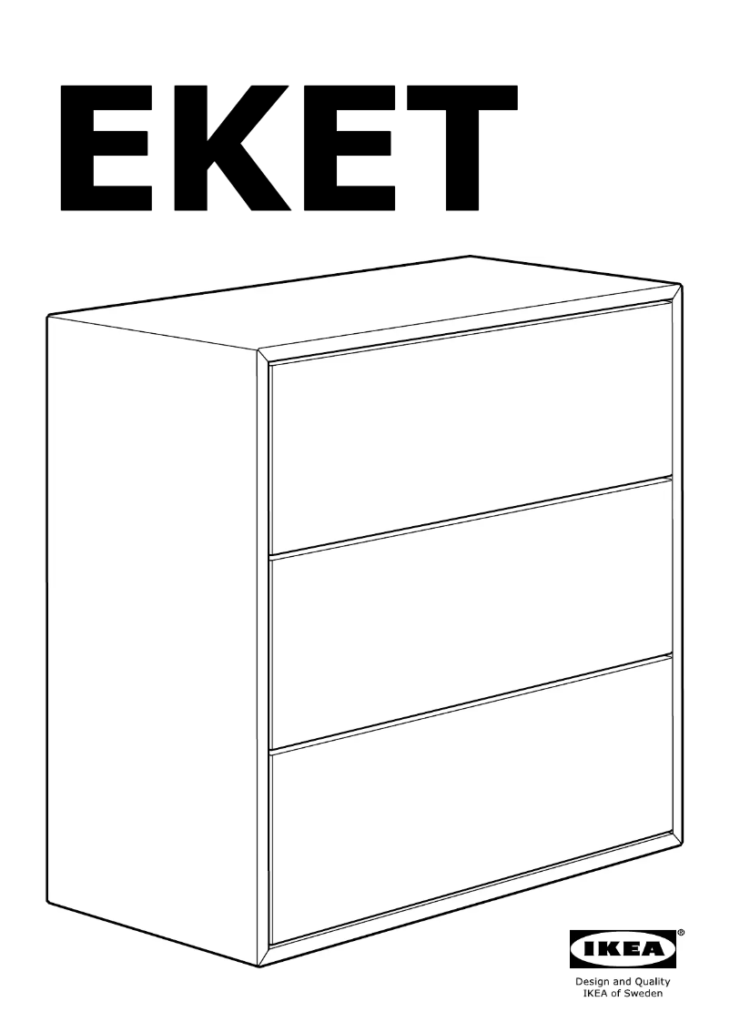 Página 1 del manual Instrucciones / montaje Ikea Eket