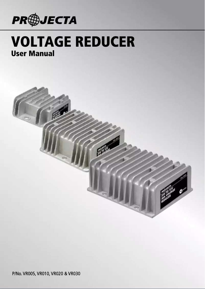Página 1 del manual Manual de usuario Projecta VR030